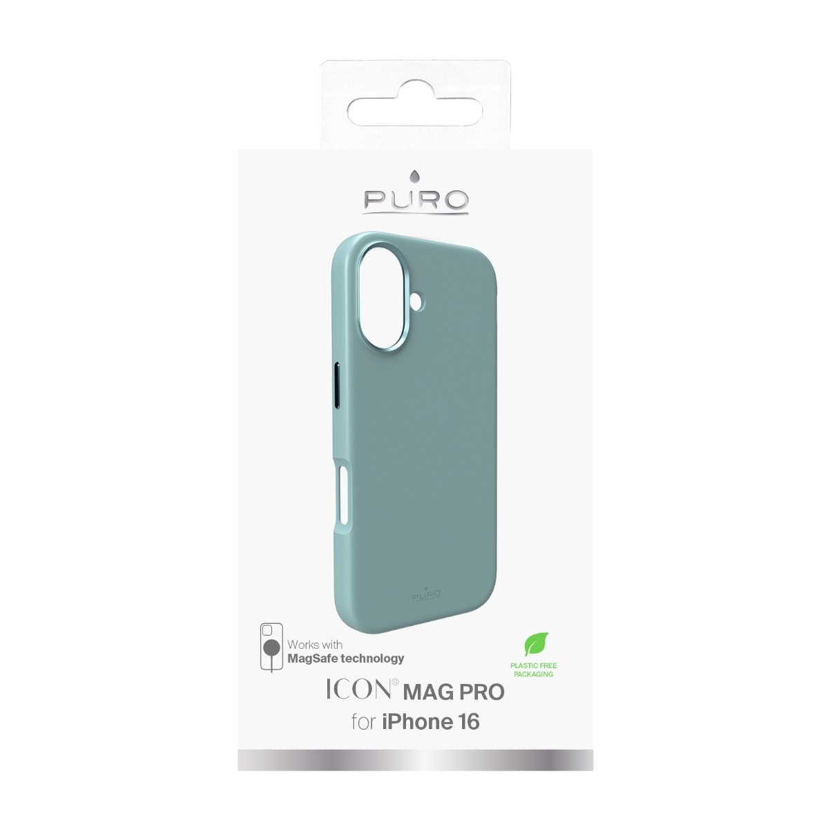 Puro iPhone 16 Icon Cover MagSafe, grøn billede 3