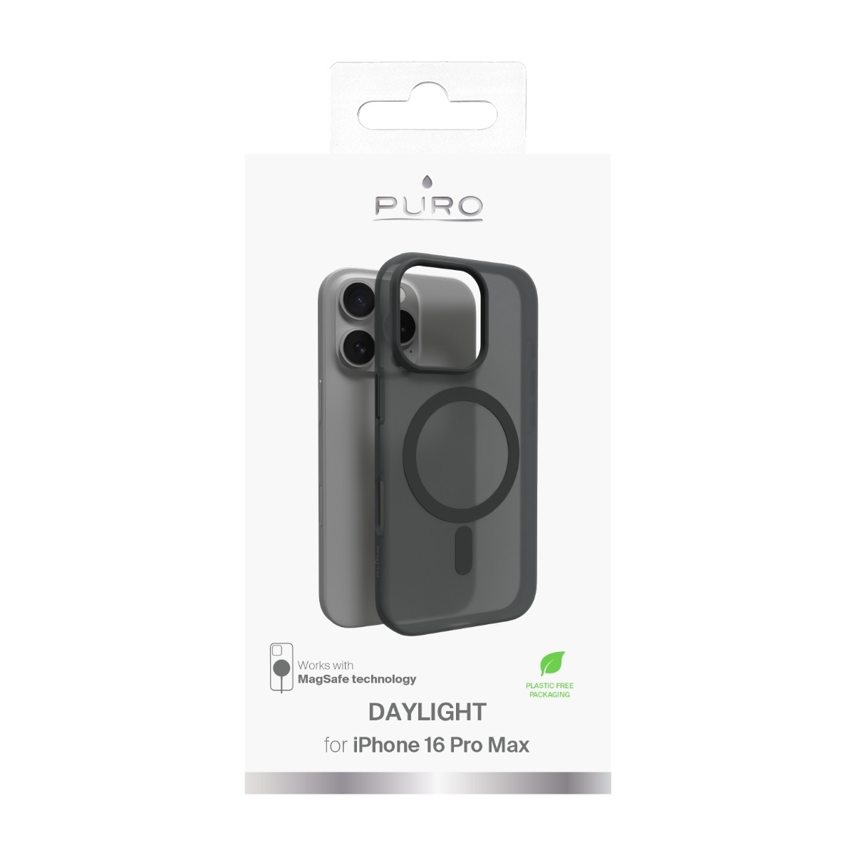 Puro iPhone 16 Pro Max Daylight cover MagSafe, sort billede 4