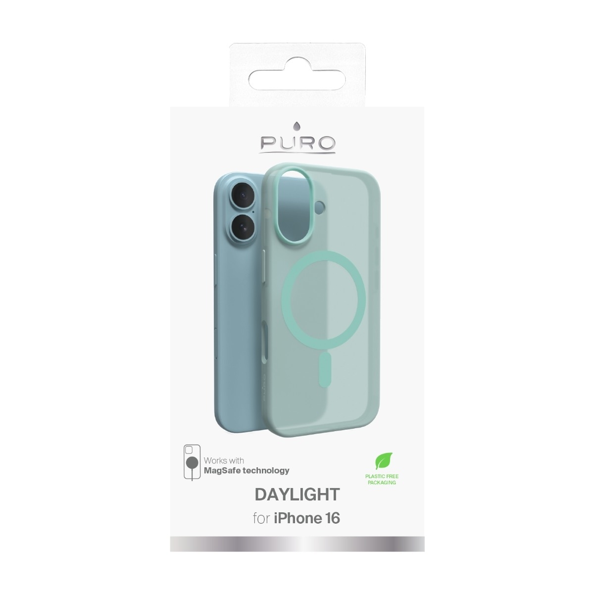 Puro iPhone 16 Daylight cover MagSafe, grøn billede 4