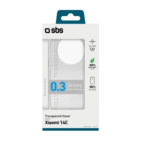 SBS Xiaomi Redmi 14C Skinny cover, gennemsigtig billede 5