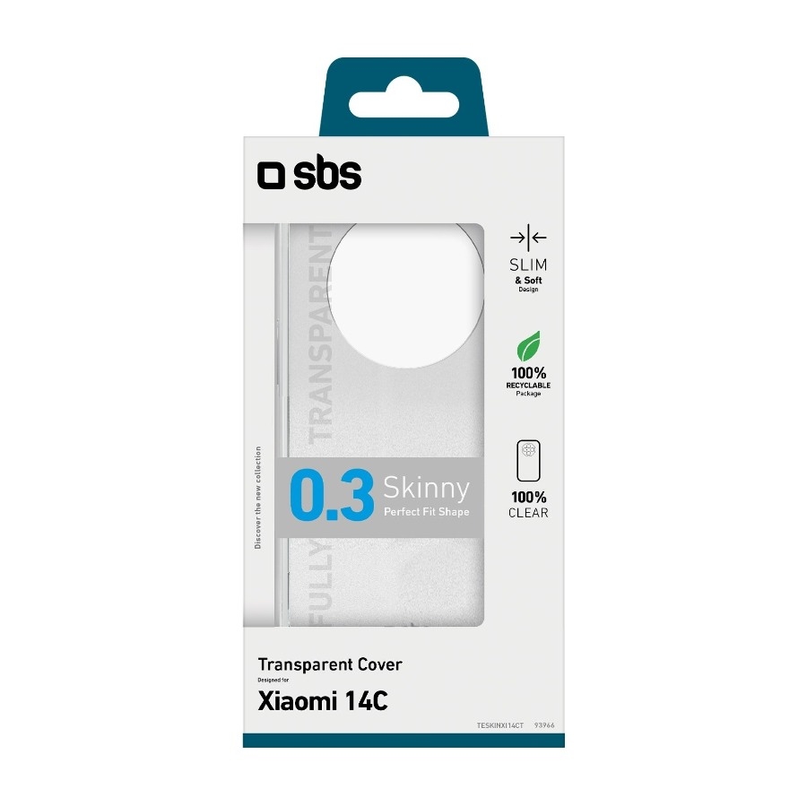 SBS Xiaomi Redmi 14C Skinny cover, gennemsigtig billede 6