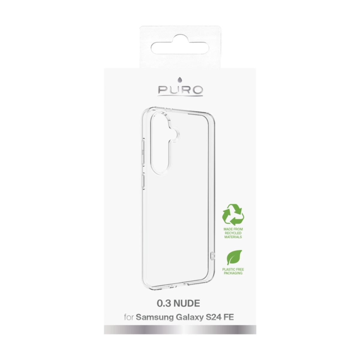 Puro Samsung Galaxy S24 FE 0.3 Nude TPU cover, gennemsigtigt billede 2