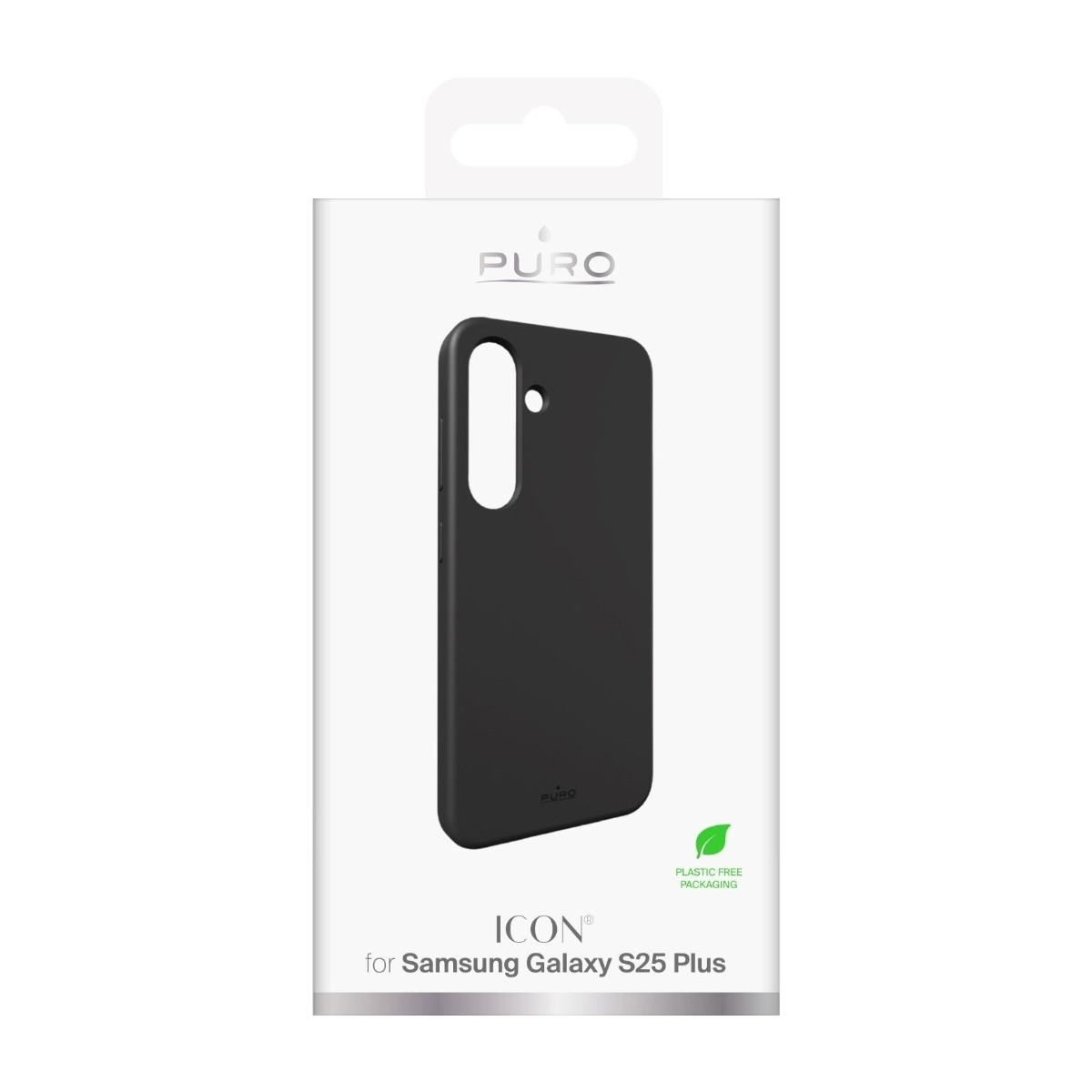 Puro Samsung Galaxy S25+ Icon silikone cover, sort billede 2