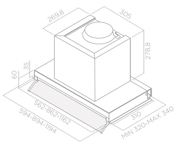 BOXIN LUX LX/IX/A/60 Elica Hood