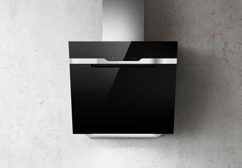 Elica Majestic BL/A/60 Wall-mounted Black 691 m³/h billede 1