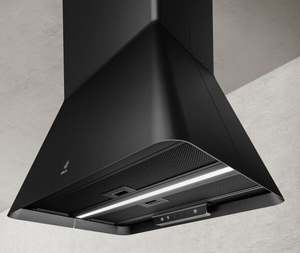 Elica Ikona Light BL MAT/A/60 - Hætte - loft - bredde: 59.8 cm - dybde: 44 cm - recirculation - sort blød berørings-effekt billede 4