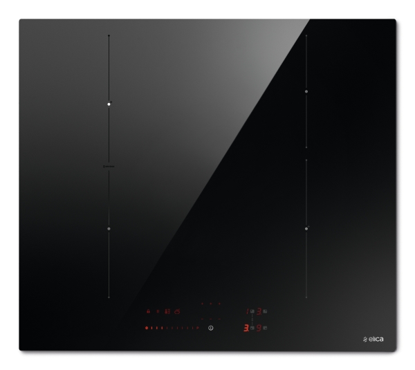 Elica RATIO 604 PLUS, Sort, Bordplade, 59 cm, Zone induktionskogeplade, Glas, 4 zone(s)