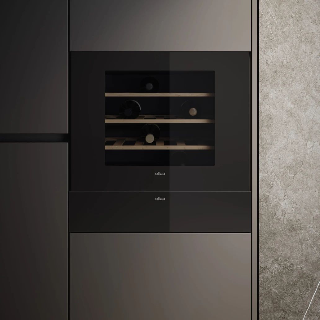 Elica Veritas BI24 Compressor wine cooler Built-in Black 24 bottle(s) billede 3