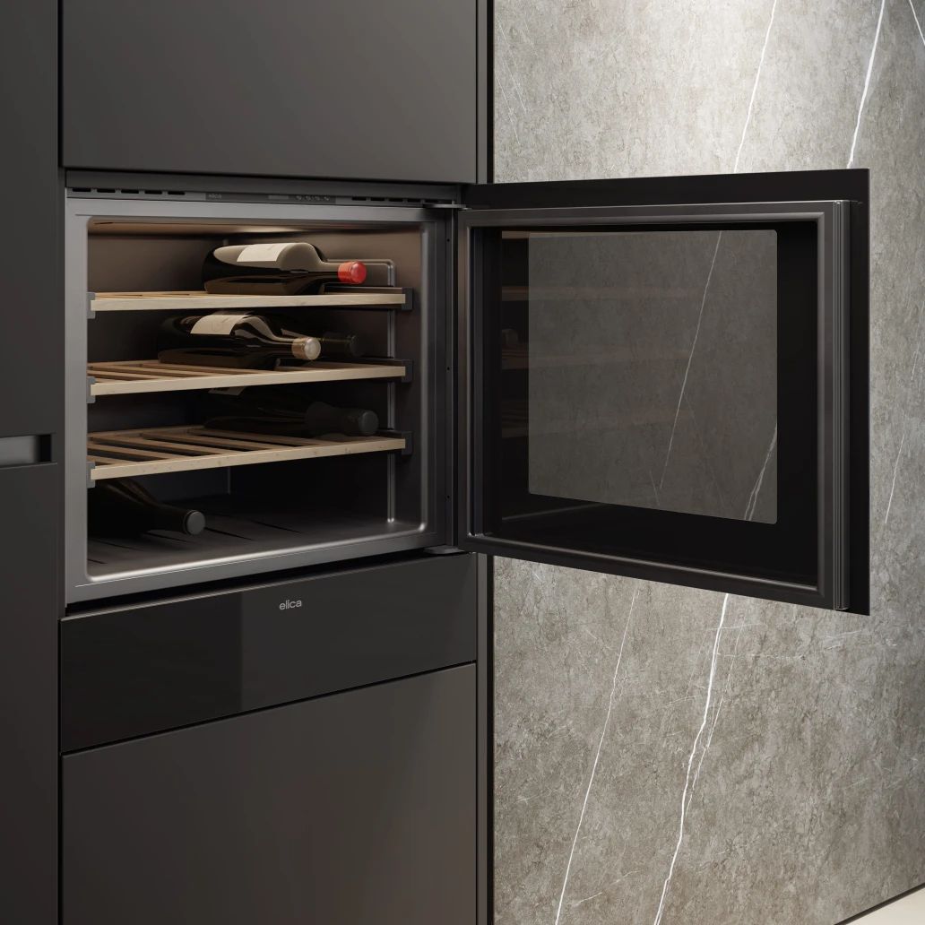 Elica Veritas BI24 Compressor wine cooler Built-in Black 24 bottle(s) billede 2