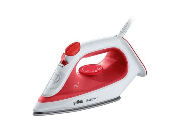 Braun TexStyle 1 SI 1019 - Dampstrygejern - såleplade: SuperCeramic - 1900 W - hvid/rød billede 2