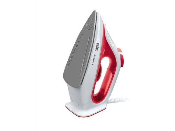 Braun TexStyle 1 SI 1019 - Dampstrygejern - såleplade: SuperCeramic - 1900 W - hvid/rød billede 3