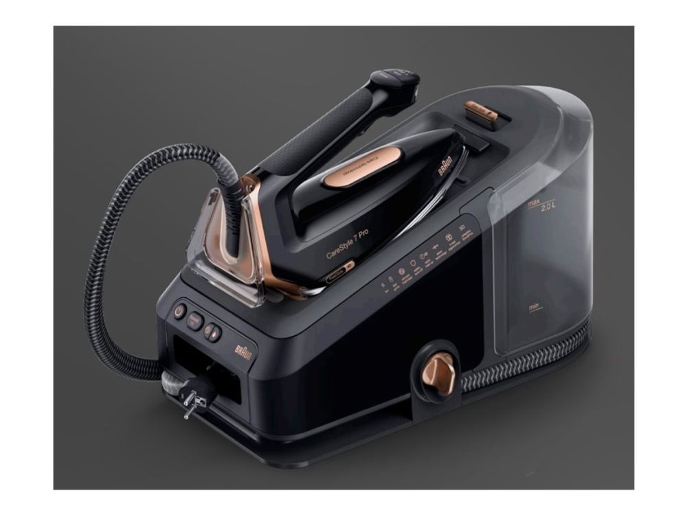 Braun CareStyle 7 Pro IS 7286 BK - Dampstrygejern med automatisk afbrydelse - såleplade: EloxalPlus FreeGlide 3D - 2700 W - sort billede 1