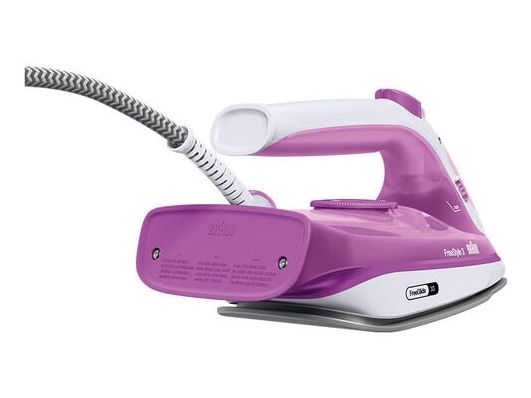 Braun FreeStyle 3 FI 3124, Tør & dampstrygejern, Keramisk strygesål, 2 m, 160 g/min, Lilla, 45 g/min billede 3