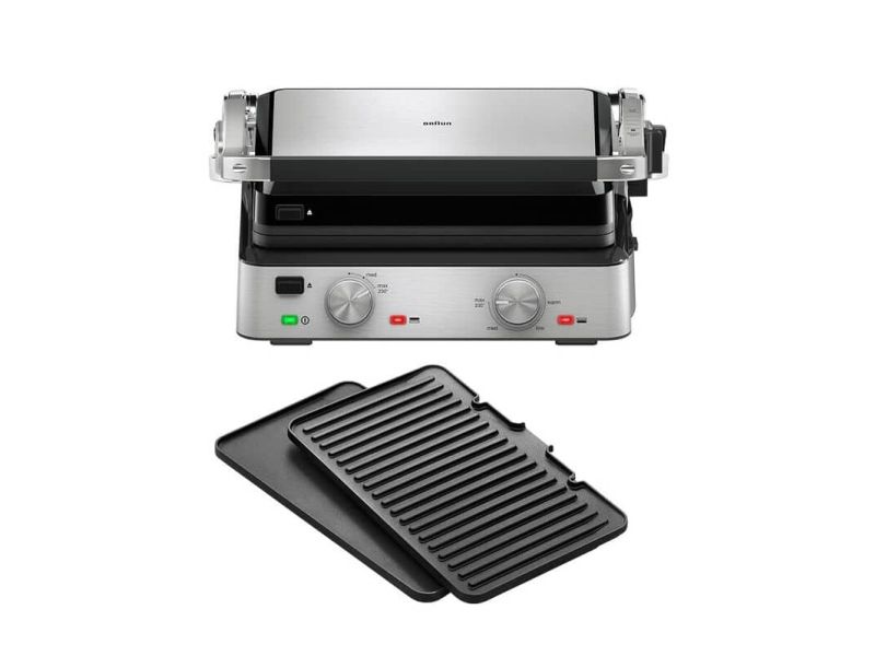 Braun MultiGrill 7 CG 7020 elektrisk grill, sort og rustfrit stål billede 3