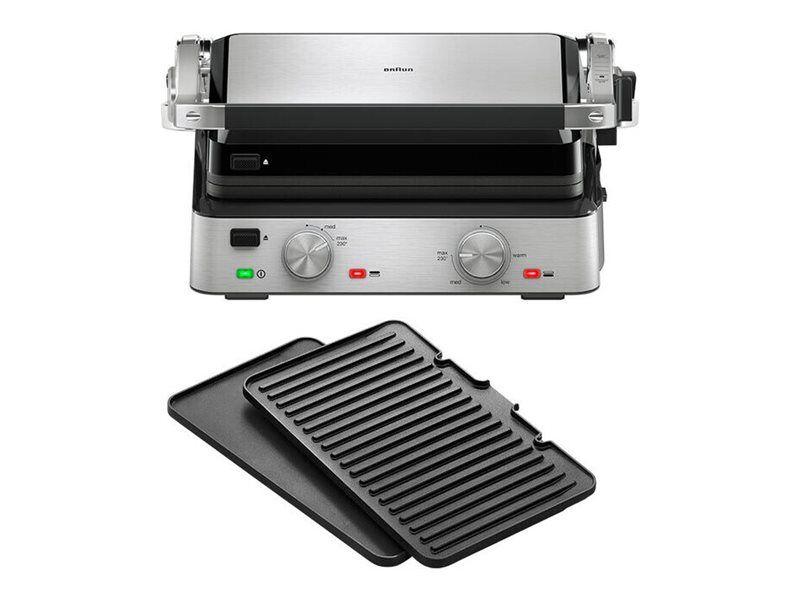 Braun MultiGrill 7 CG 7020 elektrisk grill, sort og rustfrit stål billede 1
