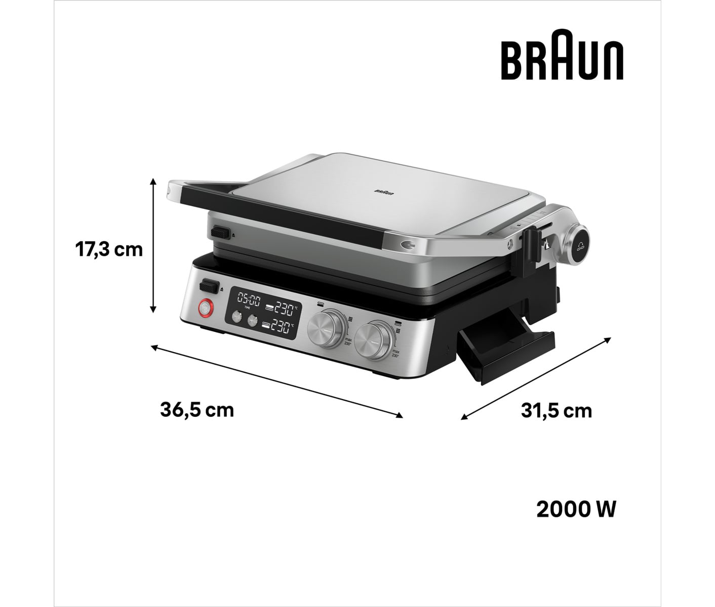 Braun Multigrill 7 CG7044 Bordgrill billede 8