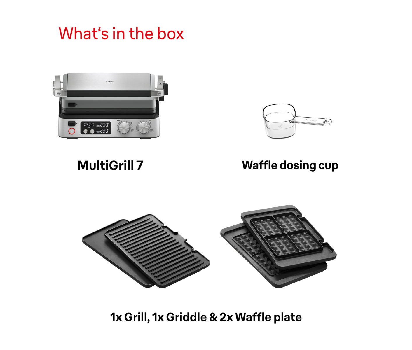 Braun Multigrill 7 CG7044 Bordgrill billede 4