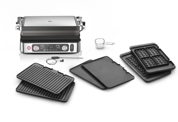 Braun MultiGrill 9 Pro CG 9167 - Grill - elektrisk - 1702 cm2 - sort/rustfrit stål