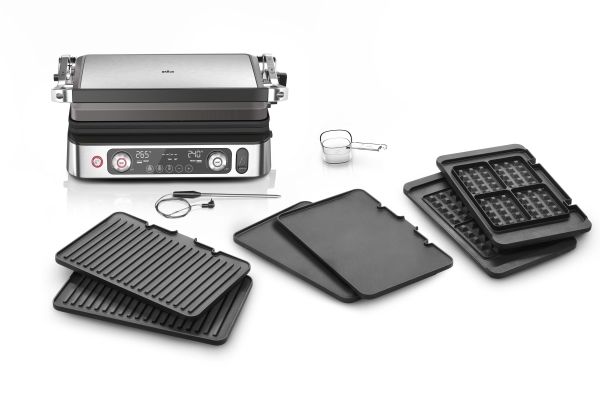 Braun MultiGrill 9 Pro CG 9167 - Grill - elektrisk - 1702 cm2 - sort/rustfrit stål