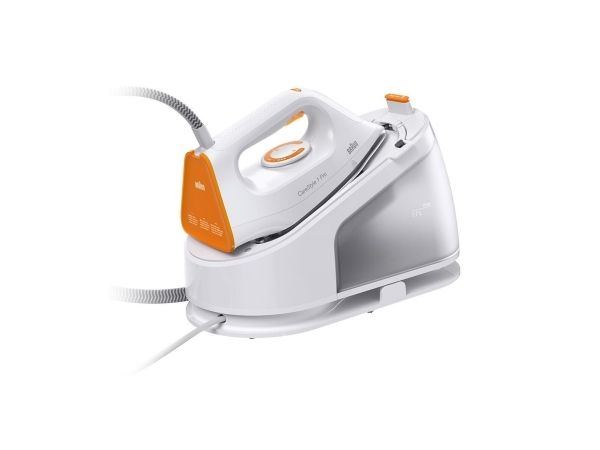 Braun CareStyle 1 Pro IS 1511 - Dampstrygejern med automatisk afbrydelse - såleplade: FreeGlide 3D SuperCeramic - 2200 W - hvid/orange billede 2