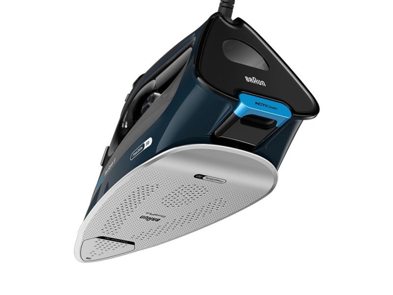 Braun TexStyle 9 0127409002, Dampstrygejern, EloxalPlus soleplate, 2,5 m, 260 g/min, Mørkeblå, 60 g/min billede 3