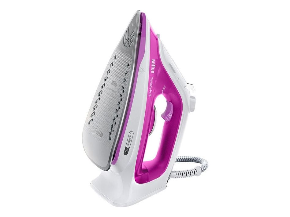 Braun TexStyle 5 SI 5225, Dampstrygejern, 2 m, 200 g/min, Lyserød, Hvid, 50 g/min, 0,3 L billede 2
