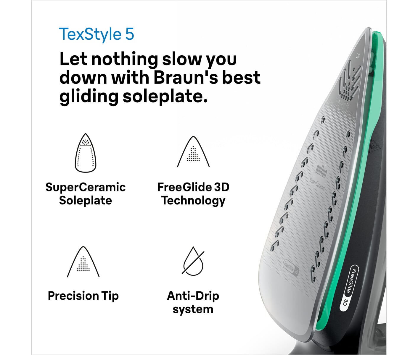 Braun Texstyle 5SI5277GR Strygejern billede 2