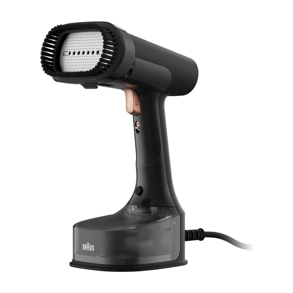 Braun QuickStyle 7, Dampstrygejern, Keramisk strygesål, 3 m, 35 g/min, Sort, Kobberfarve, 0,25 L billede 3