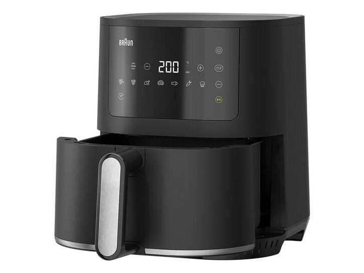 Braun MultiFry 3, Varmluftsteger, 4,3 L, 80 °C, 200 °C, Enkelt, Sort