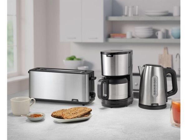 Braun HT 1610, Sort, Rustfrit stål, Plast, Rustfrit stål, Knapper, Drejelig, 1030 W, 25 cm, 454 mm