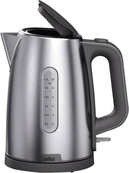 Wasserkocher PurShine WK 1500 GY(edelstahl/grau, 1,7 Liter, 2.200 Watt) billede 1