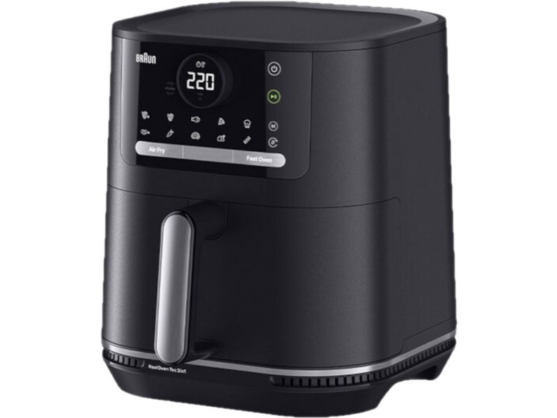 Braun HF5050, Varmluftsteger, 6 L, 80 °C, 220 °C, Enkelt, Sort, Grå