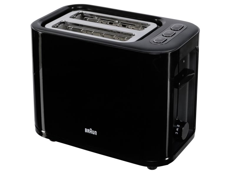 Braun PurEase HT3010 BK - Brødrister - 2 skive - 2 Holdere - sort billede 3