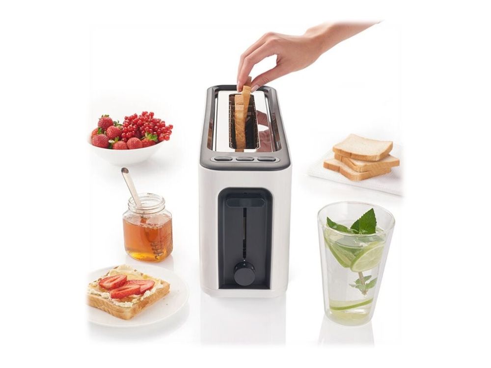 Braun PurEase HT3100WH - Brødrister - 2 skive - 1 Holdere - hvid billede 3