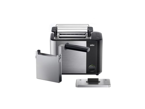 Braun HT 5015 BK, 2 skive(r), Sort, Rustfrit stål, Knapper, 1000 W
