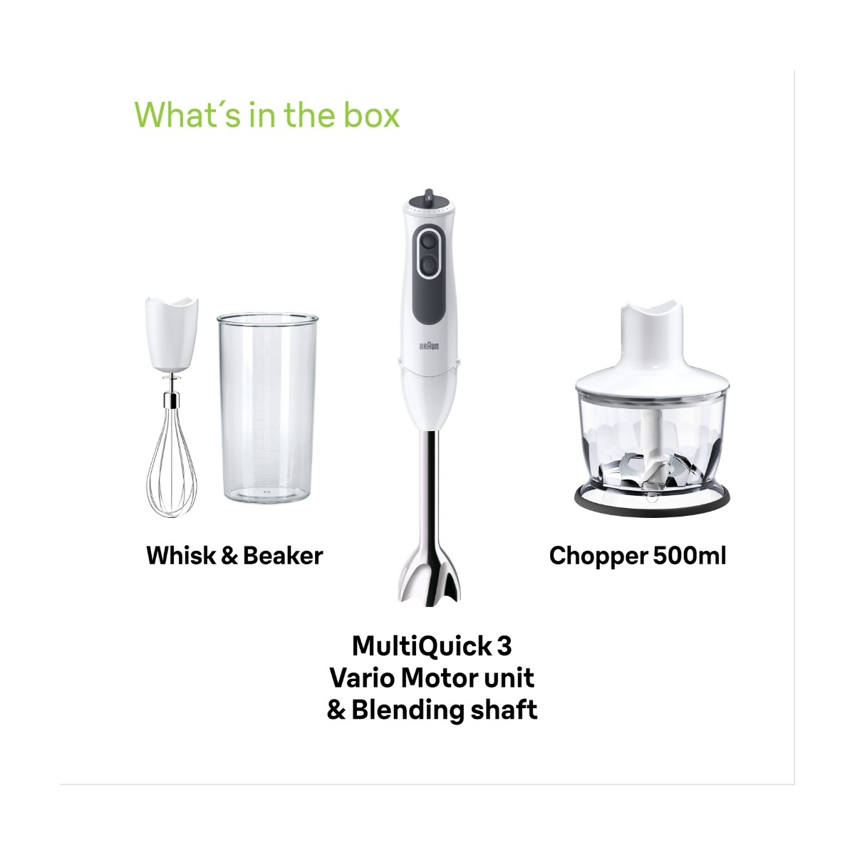 Braun MultiQuick 3 MQ3135WH stavblender