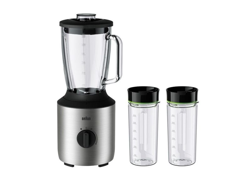 Braun SIJB 3272 SI, Bordplade blender, 1,5 L, Impulsfunktion, 0,85 m, 800 W, Rustfrit stål billede 1