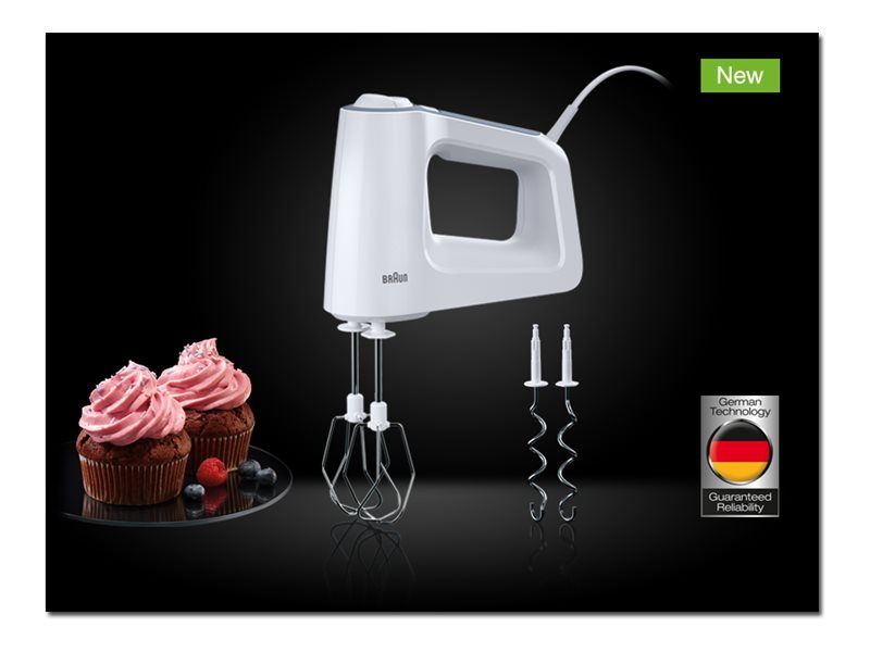 Braun MultiMix 3 HM 3100 WH - Håndmixer - 500 W - hvid billede 2