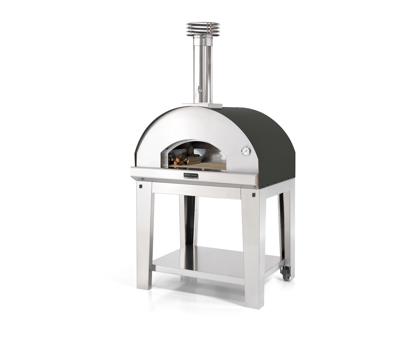 Fontana Mangiafuoco Wood - Tabletop Model (Antracite) Pizzaovn