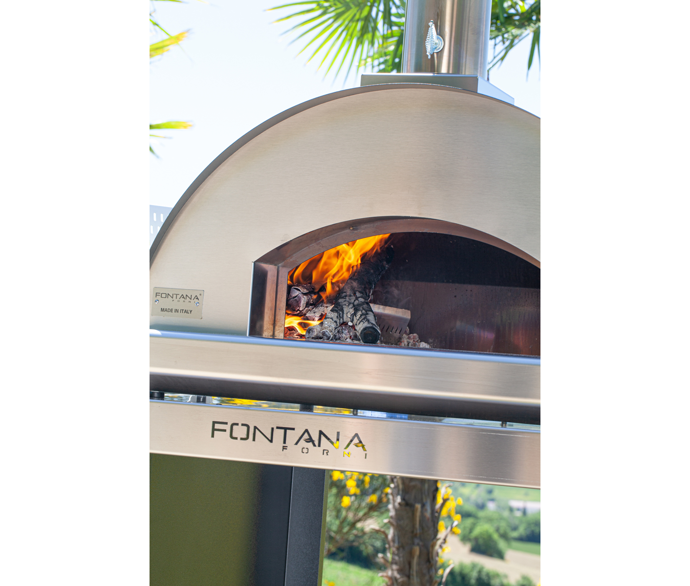 Fontana Mangiafuoco Wood - Tabletop Model (Antracite) Pizzaovn