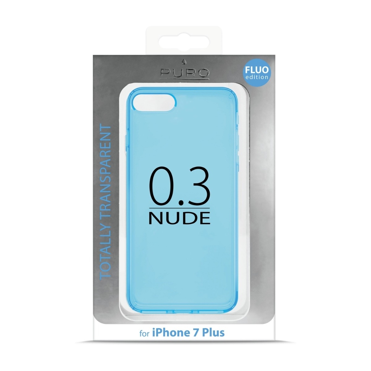 Puro iPhone 7/8 Plus 0.3 Nude Cover bl? billede 2