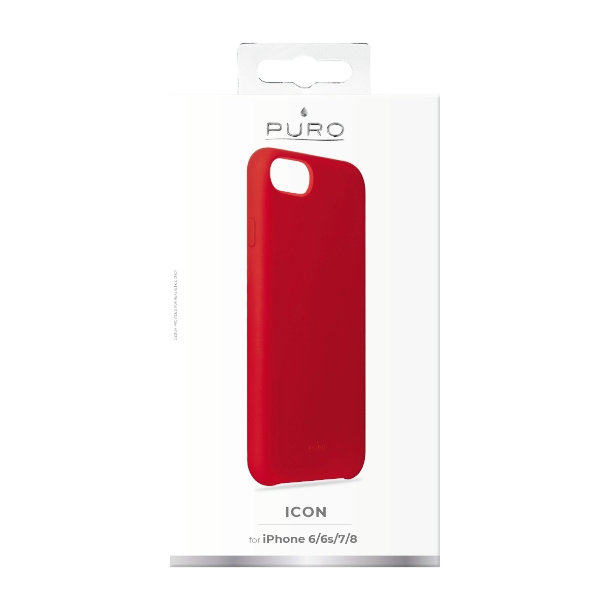 Puro iPhone 8/7/6S Cover, rød billede 4
