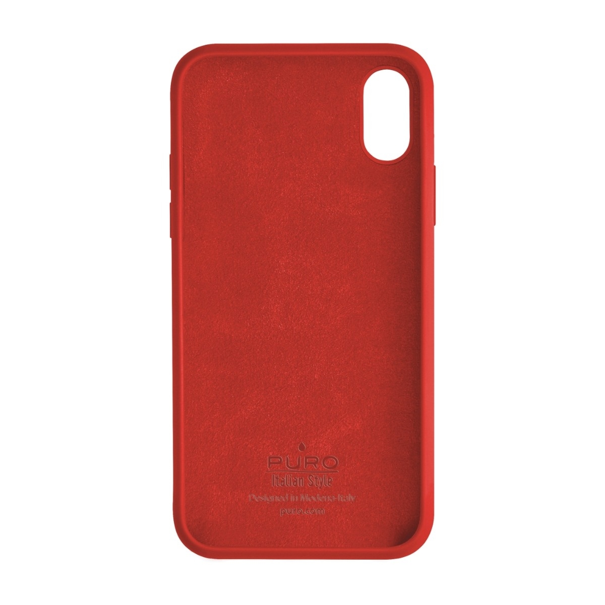 Puro Icon Cover iPhone XS Max Case, rød billede 4