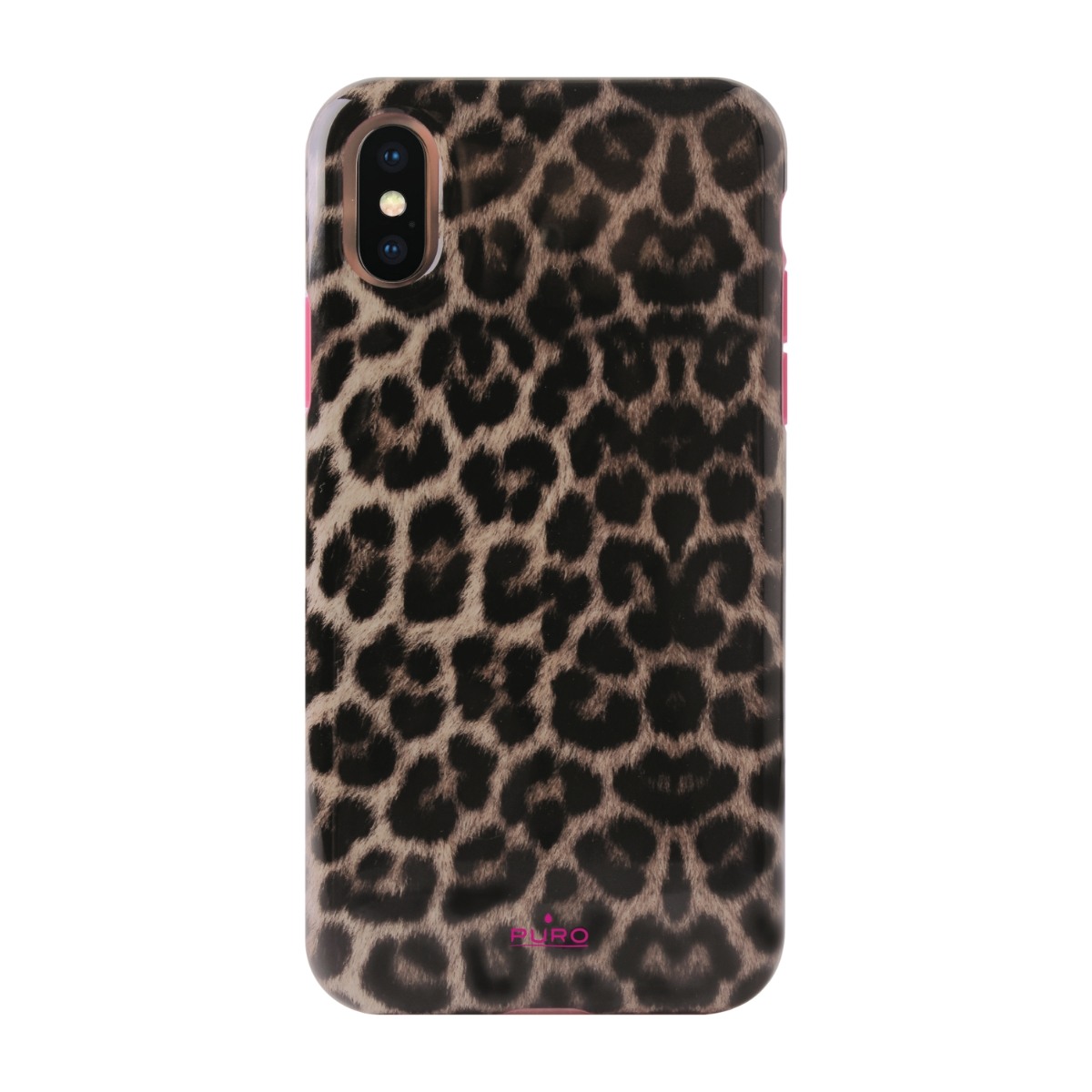 Puro Stødsikkert Leopard Cover iPhone Xr, lyserød billede 1