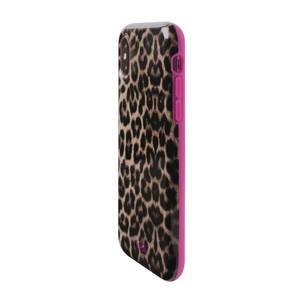 Puro Stødsikkert Leopard Cover iPhone Xr, lyserød billede 4
