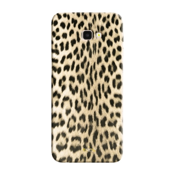 Puro Leopard Cover Galaxy J4 + (2018), sort billede 3