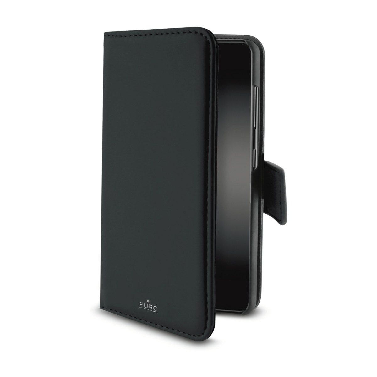 Puro Wallet Eco-Leath 2IN1 Samsung Galaxy A71 tegnebogscover, sort billede 2