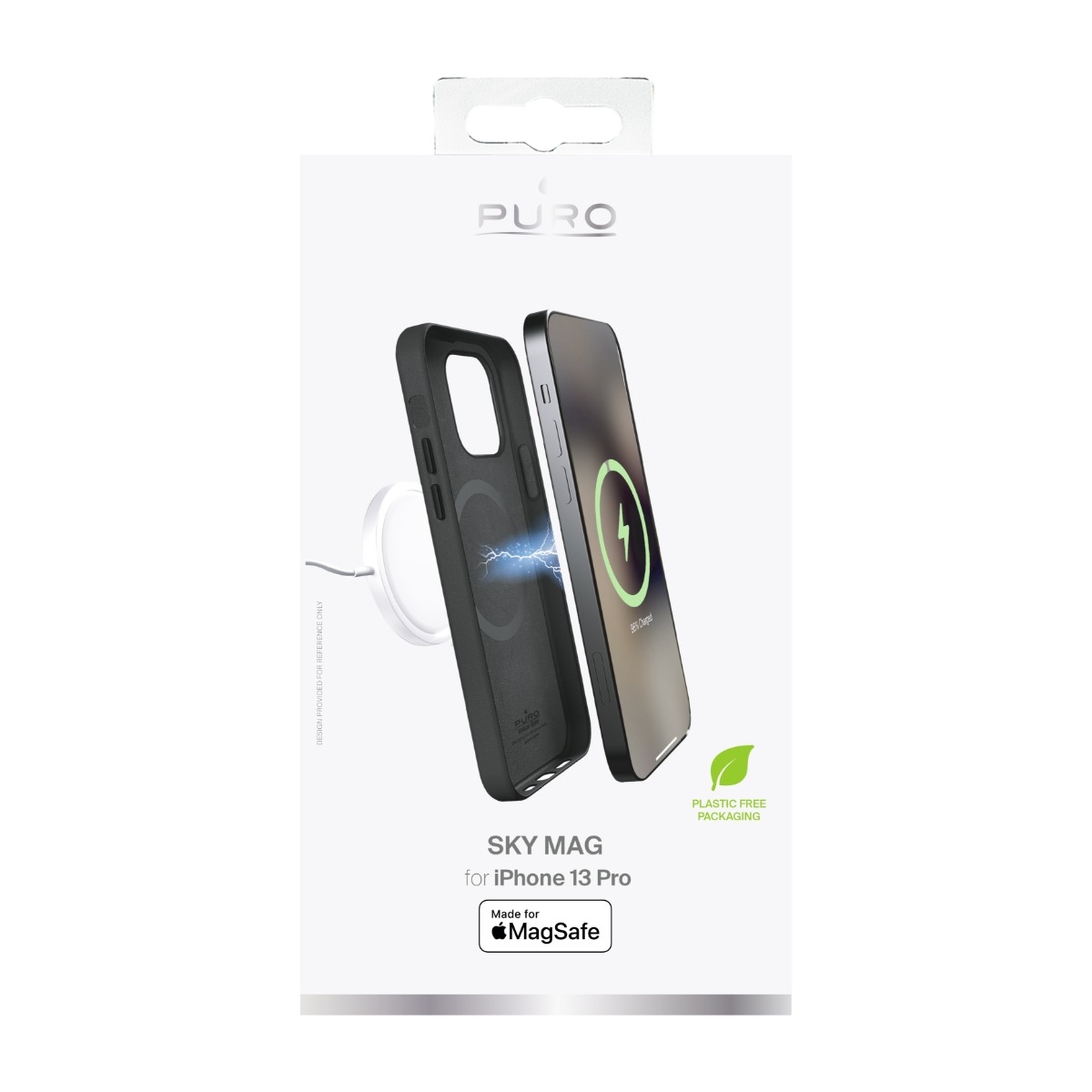 Puro iPhone 13 Pro Skymag Cover læder, sort billede 1