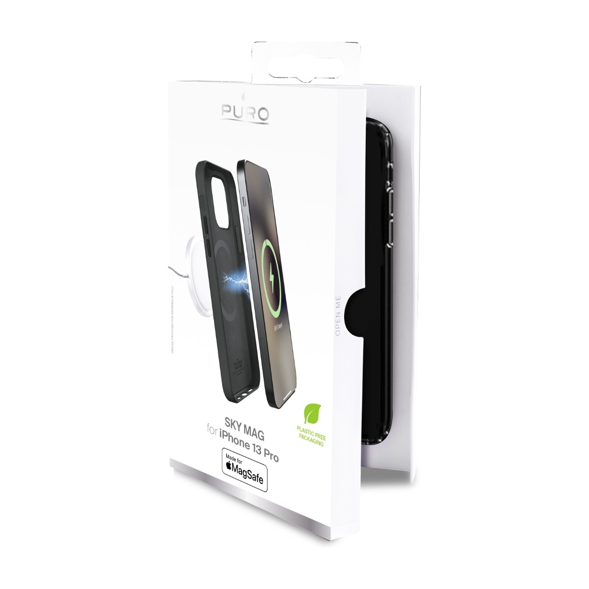 Puro iPhone 13 Pro Skymag Cover læder, sort billede 4