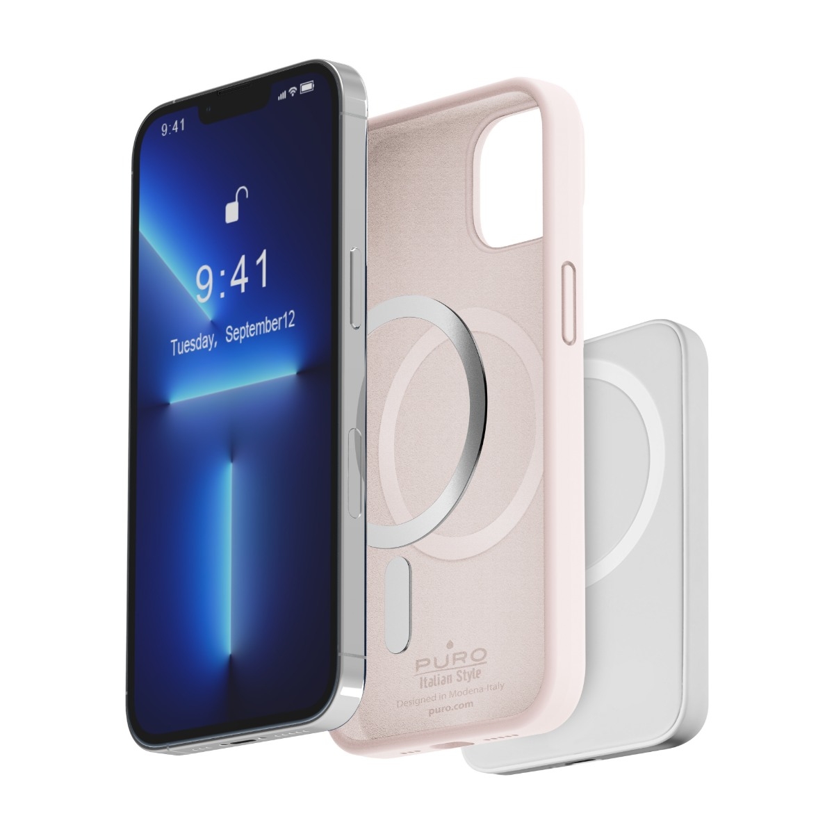 Puro iPhone 14/13 Icon Cover MagSafe rose billede 3
